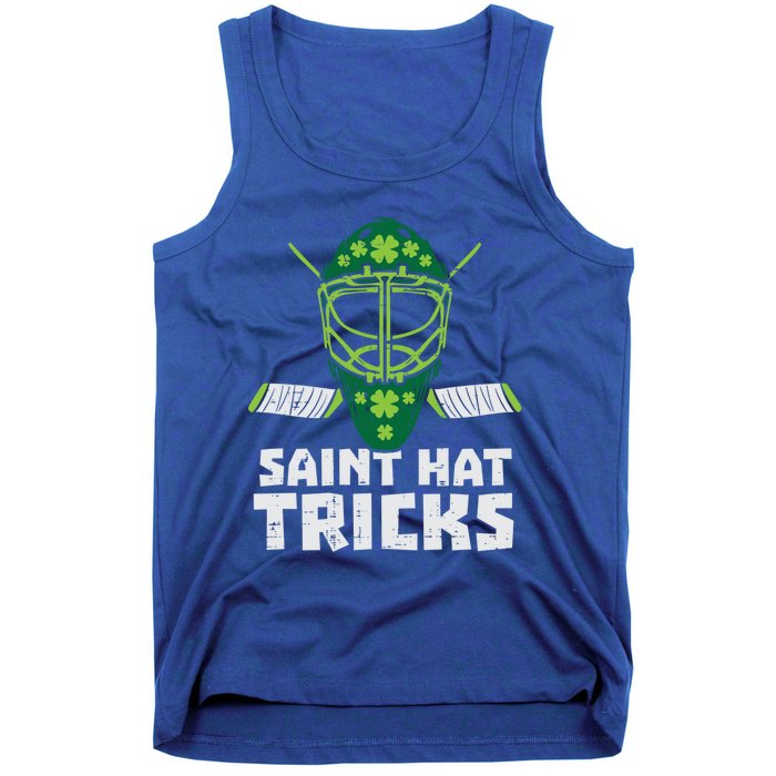 St Hat Tricks Funny St Patricks Day Ice Hockey Sport Gift Tank Top