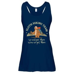 Sloth Hiking Team We Will Get There When We Get There Sloth Ladies Essential Flowy Tank