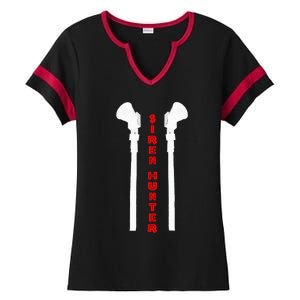 Siren Hunter ~ Tornado Siren Fan Ladies Halftime Notch Neck Tee