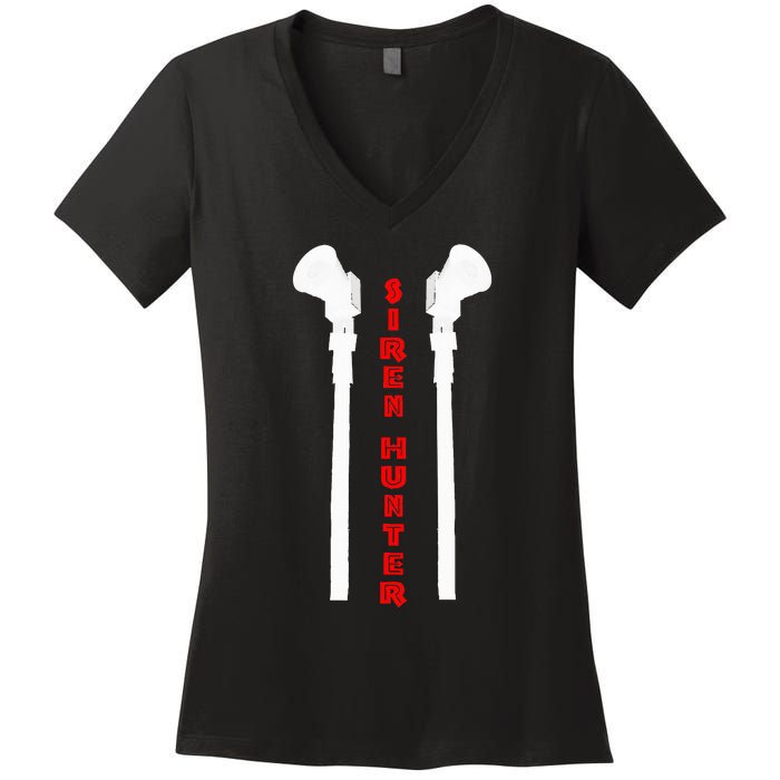 Siren Hunter ~ Tornado Siren Fan Women's V-Neck T-Shirt