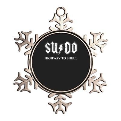 Sudo Highway To Shell Programmer Linux Metallic Star Ornament