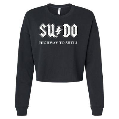 Sudo Highway To Shell Programmer Linux Cropped Pullover Crew