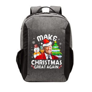 Santa Hat Trump Make Christmas Great Again Xmas Lights Funny Vector Backpack