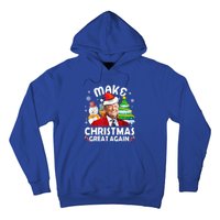 Santa Hat Trump Make Christmas Great Again Xmas Lights Funny Gift Hoodie