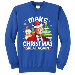 Santa Hat Trump Make Christmas Great Again Xmas Lights Funny Gift Sweatshirt