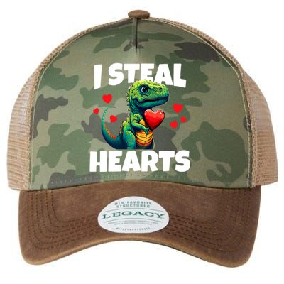 Steal Hearts Trex Dino Baby Boy Valentines Day Legacy Tie Dye Trucker Hat