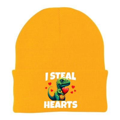 Steal Hearts Trex Dino Baby Boy Valentines Day Knit Cap Winter Beanie