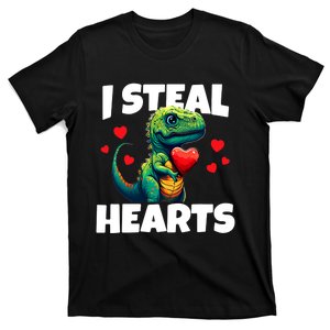 Steal Hearts Trex Dino Baby Boy Valentines Day T-Shirt