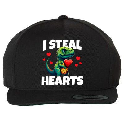 Steal Hearts Trex Dino Baby Boy Valentines Day Wool Snapback Cap