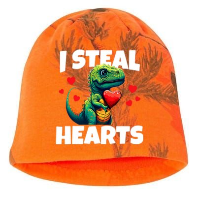 Steal Hearts Trex Dino Baby Boy Valentines Day Kati - Camo Knit Beanie