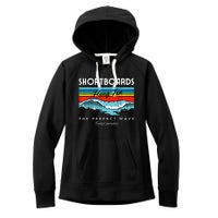 Shortboards Hang Ten The Perfect Wave Surfer Paradise Design Women's Fleece Hoodie