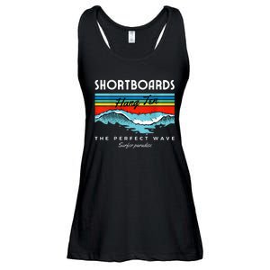 Shortboards Hang Ten The Perfect Wave Surfer Paradise Design Ladies Essential Flowy Tank