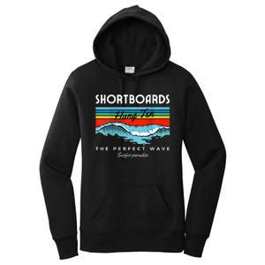 Shortboards Hang Ten The Perfect Wave Surfer Paradise Design Women's Pullover Hoodie