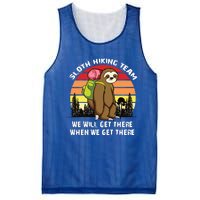 Sloth Hiking Team We Will Get There When We Get There Mesh Reversible Basketball Jersey Tank