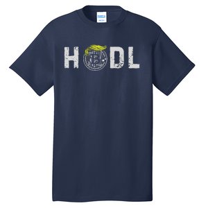 Sarcastic Hodl Trump Bitcoin Crypto Decentralize Donald Pump Tall T-Shirt