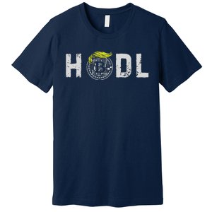 Sarcastic Hodl Trump Bitcoin Crypto Decentralize Donald Pump Premium T-Shirt