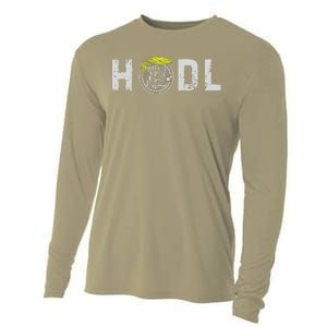 Sarcastic Hodl Trump Bitcoin Crypto Decentralize Donald Pump Cooling Performance Long Sleeve Crew