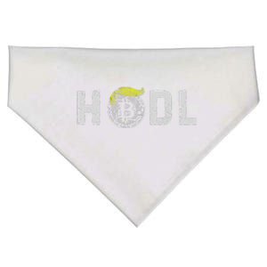 Sarcastic Hodl Trump Bitcoin Crypto Decentralize Donald Pump USA-Made Doggie Bandana