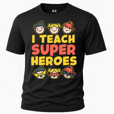 Super Hero Teacher I Teach Superheroes Cooling Performance Crew T-Shirt