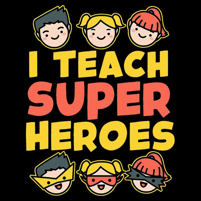 Super Hero Teacher I Teach Superheroes 7-Panel Snapback Hat