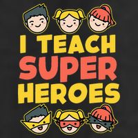Super Hero Teacher I Teach Superheroes Adult Drive Performance Visor