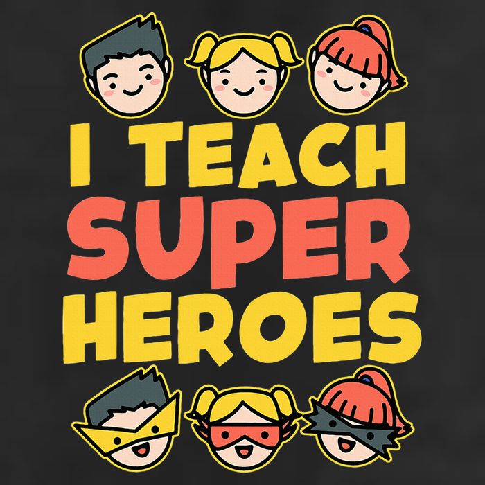 Super Hero Teacher I Teach Superheroes Adult Drive Performance Visor
