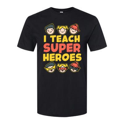 Super Hero Teacher I Teach Superheroes Softstyle CVC T-Shirt