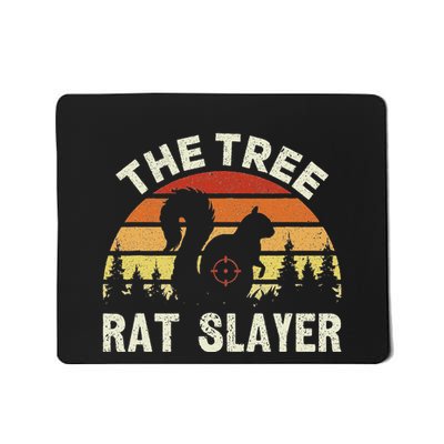 Squirrel Hunter The Tree Rat Retro Squirrel Hunting Mousepad