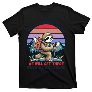 Sloth Hiking Team Hiking Gifts Funny Sloth T-Shirt