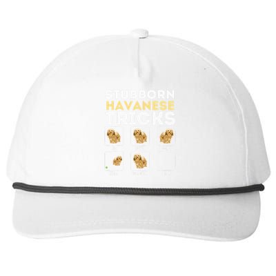 Stubborn Havanese Tricks Cuban Havaneser Havanezer Snapback Five-Panel Rope Hat