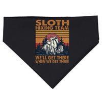 Sloth Hiking Team WeLl Get There When We Get There USA-Made Doggie Bandana