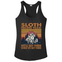 Sloth Hiking Team WeLl Get There When We Get There Ladies PosiCharge Competitor Racerback Tank