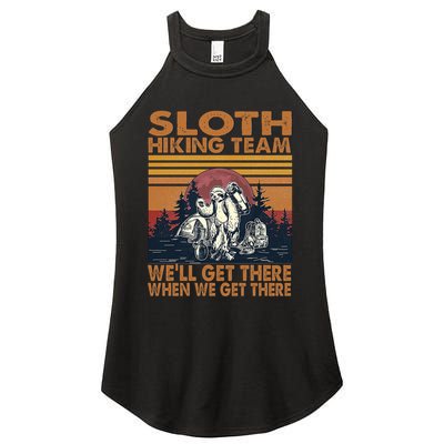 Sloth Hiking Team WeLl Get There When We Get There Women's Perfect Tri Rocker Tank