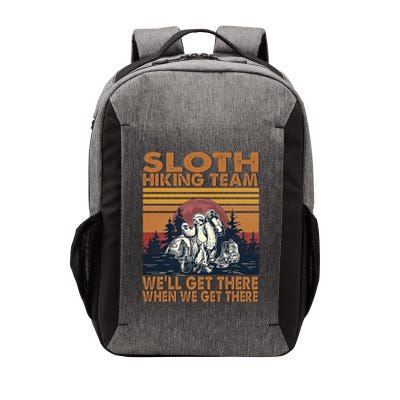 Sloth Hiking Team WeLl Get There When We Get There Vector Backpack