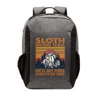 Sloth Hiking Team WeLl Get There When We Get There Vector Backpack