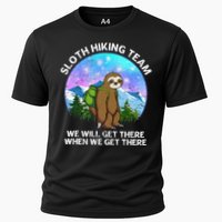 Sloth Hiking Team Funny Sloth Hiking Lover Cooling Performance Crew T-Shirt