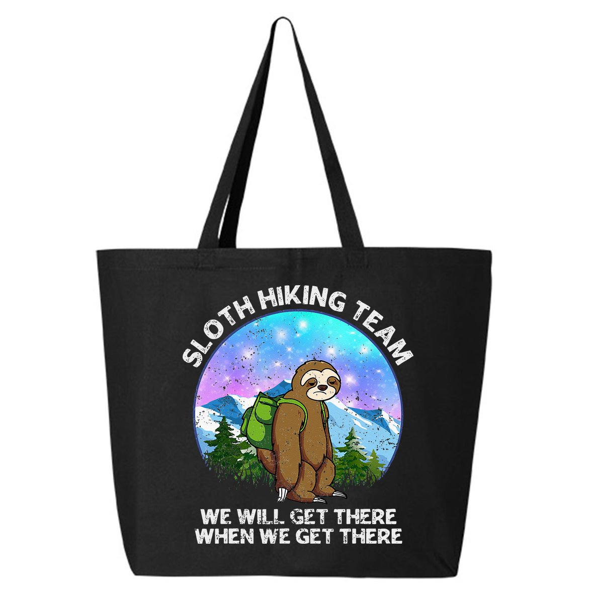 Sloth Hiking Team Funny Sloth Hiking Lover 25L Jumbo Tote