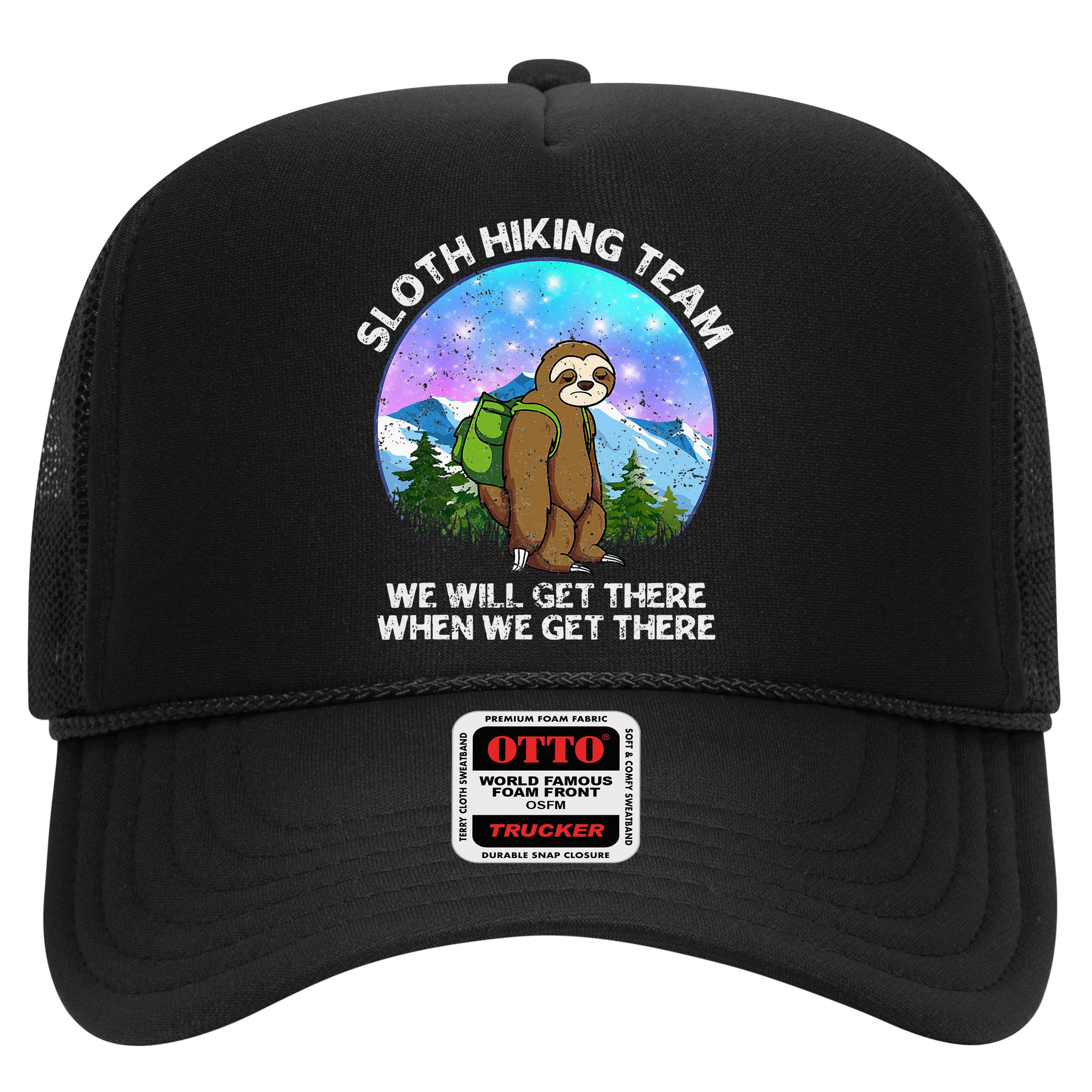 Sloth Hiking Team Funny Sloth Hiking Lover Hat