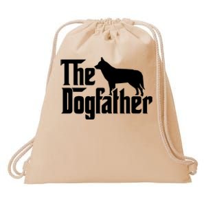 Siberian Husky The Dogfather Drawstring Bag