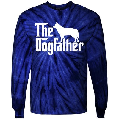 Siberian Husky The Dogfather Tie-Dye Long Sleeve Shirt