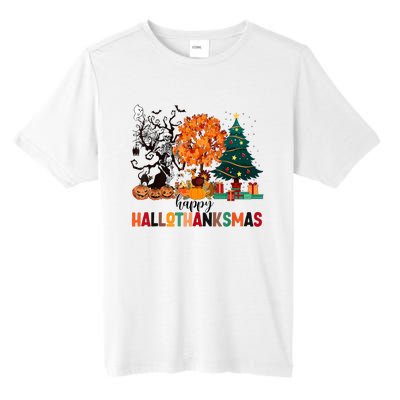 Skeleton Halloween Thanksgiving Xmas Happy Hallothanksmas Tall Fusion ChromaSoft Performance T-Shirt