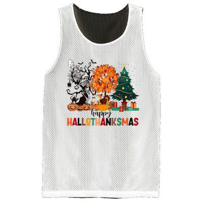 Skeleton Halloween Thanksgiving Xmas Happy Hallothanksmas Mesh Reversible Basketball Jersey Tank