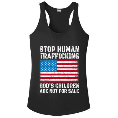 Stop Human Trafficking Gods Children Are Not For Sale Ladies PosiCharge Competitor Racerback Tank