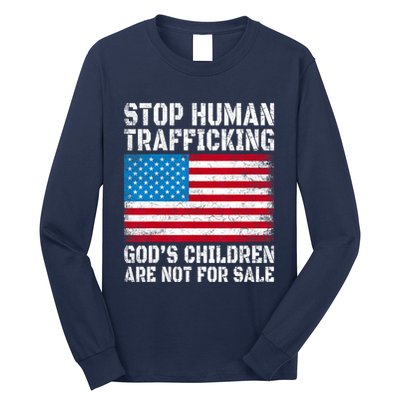 Stop Human Trafficking Gods Children Are Not For Sale Long Sleeve Shirt