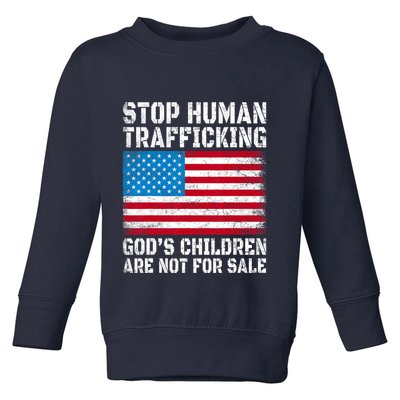 Stop Human Trafficking Gods Children Are Not For Sale Toddler Sweatshirt