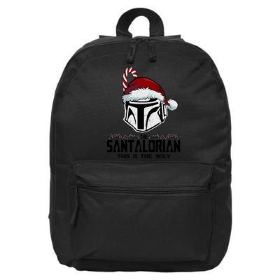 Santalorian Hunter This Is The Way Christmas Holiday Season 16 in Basic Backpack