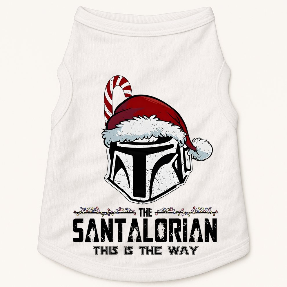 Santalorian Hunter This Is The Way Christmas Holiday Season Doggie Tank