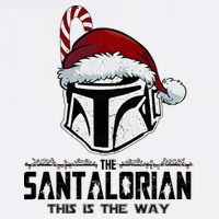 Santalorian Hunter This Is The Way Christmas Holiday Season Doggie Tank