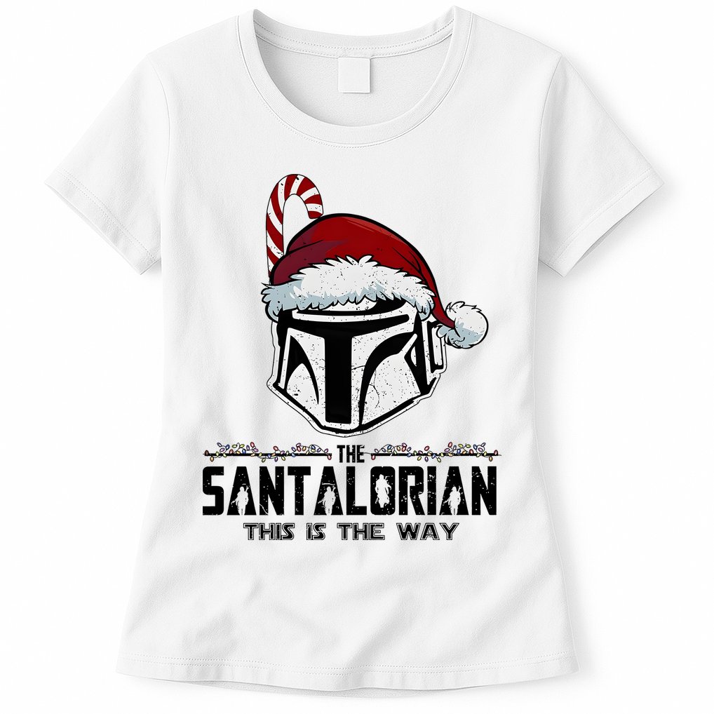 Santalorian Hunter This Is The Way Christmas Holiday Season Womens T-Shirt