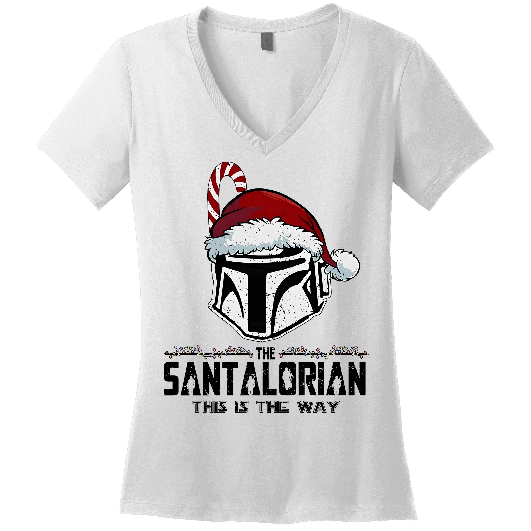 Santalorian Hunter This Is The Way Christmas Holiday Season Women's V-Neck T-Shirt